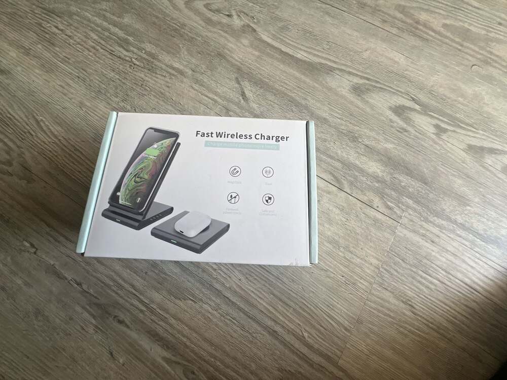 Fast Wireless Charger 2-in-1 Dual Wireless Charging Stand and Pad